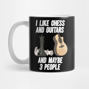 I Like Chess And Guitars Mug